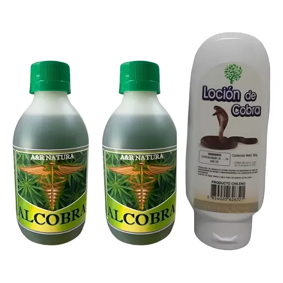 Alcobra Y Locion De Cobra Para Masajes Pack