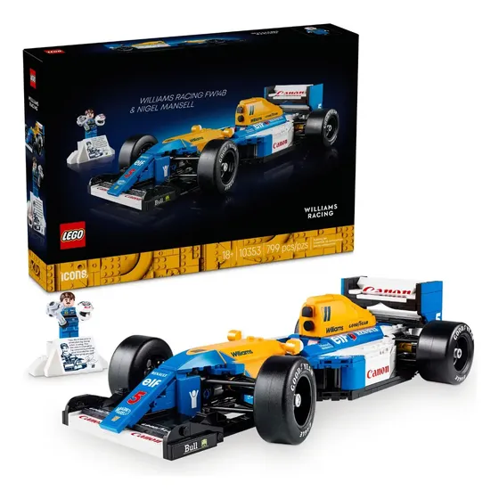 LEGO® Icons Williams Racing FW14B y Nigel Mansell 10353; modelo de auto de F1