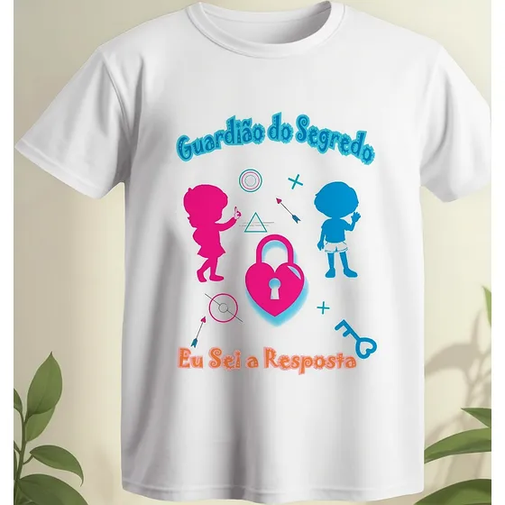 Camisa Chá Revelação De Bebê Especial Guardião Do Segredo