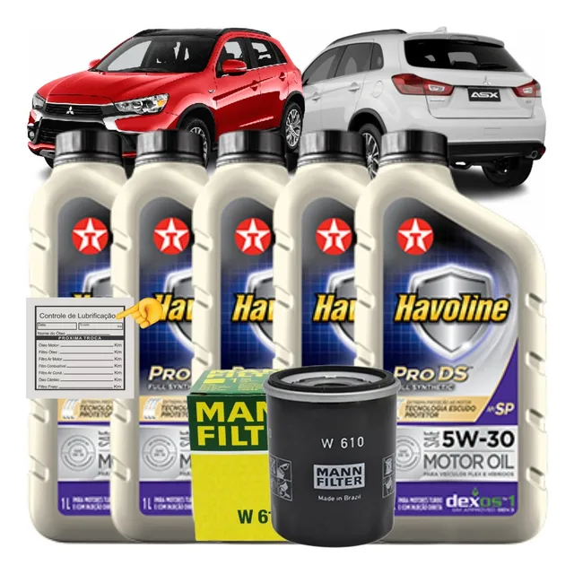 Kit Troca De Óleo Mitsubishi Asx 2.0 16v 2011 Á 2022
