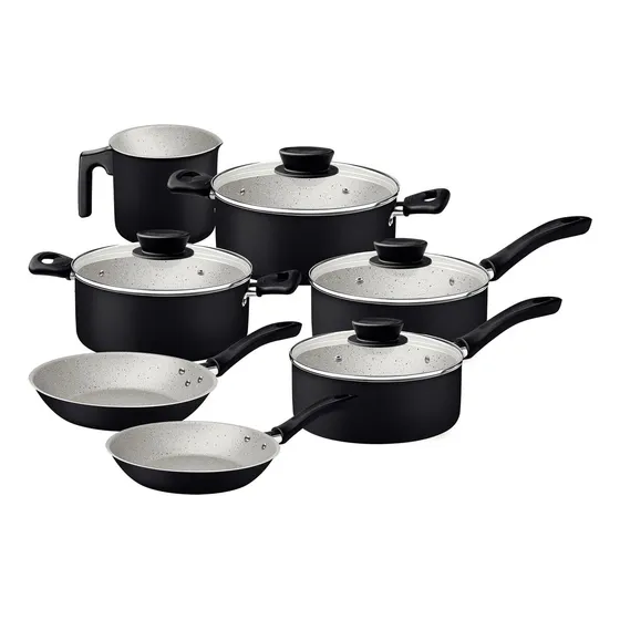Juego De Bateria Tramontina Sartenes Hervidor Ollas Tapas