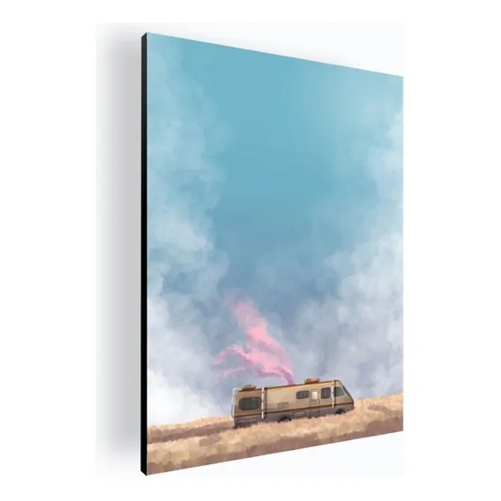 Cuadro decorativo diseño poster Breaking Bad 30x42 Mdf color Armazón Soyfan