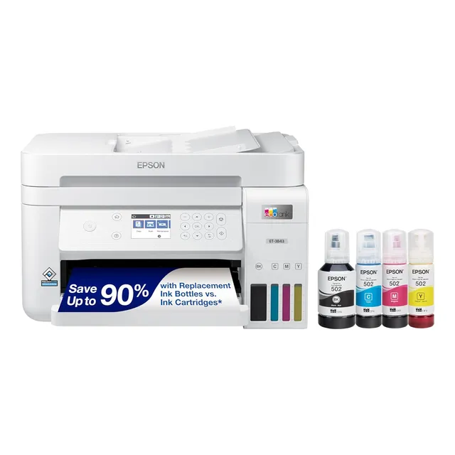 Impresora Multifunción Ecotank Et-3843 De Epson, Adf, Ethern