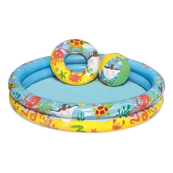 Piscina inflable redonda Bestway 51124 de 1.22m x 20cm 137L multicolor