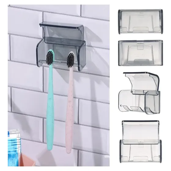 Soporte Para Cepillos Dientes Portacepillo Autoadhesivo Baño