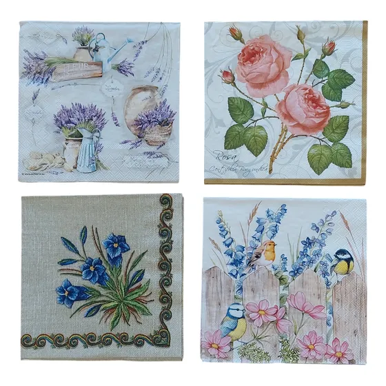 Servilletas Para Decoupage Pack 40 