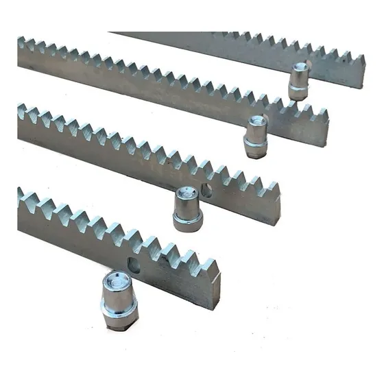 Cremallera Acero Motor Portón Automático 1m Para Veloti 1200 Titán 1500 Incluye 3 Tornillos A Juego