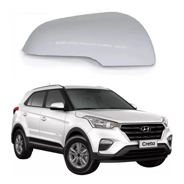 Capa Retrovisor Creta 2017 / 2021 Original Direito Branco