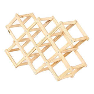 Estante De Vino De Madera Capacidad Para 10 Botellas Estante De Vino De Madera Capacidad Para 10 Botellas