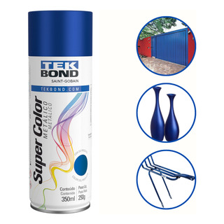 Tinta Spray Metálica Super Color Tekbond Varias Cores 350ml Tinta Spray Metálica Super Color Tekbond Varias Cores 350ml
