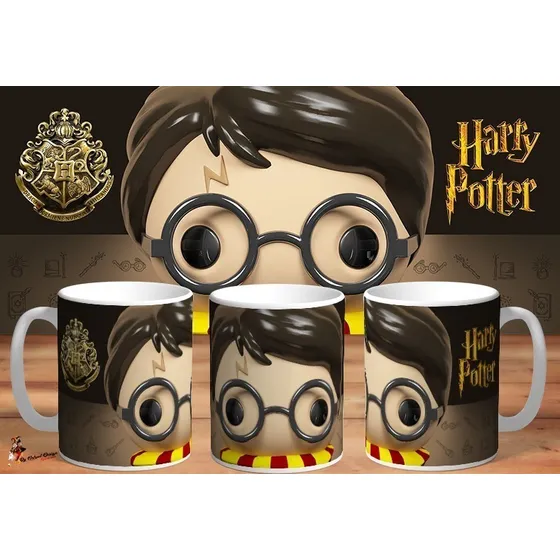 Taza De Ceramica Harry Potter 3d 4k Art.
