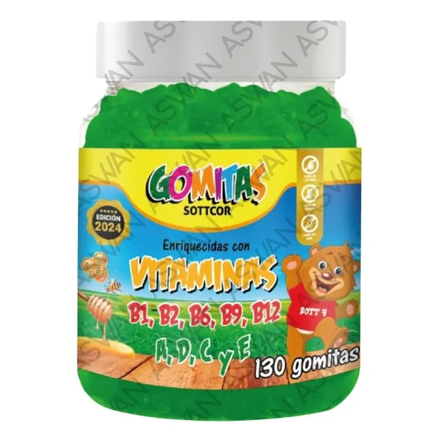 Gomitas De Multivitamina Para Niños Sottcor 100gr Chicle