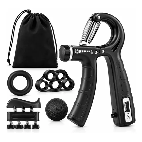 Set 5 Hand Grip Pinza Resistencia Ejercicio Mano Y Muñeca