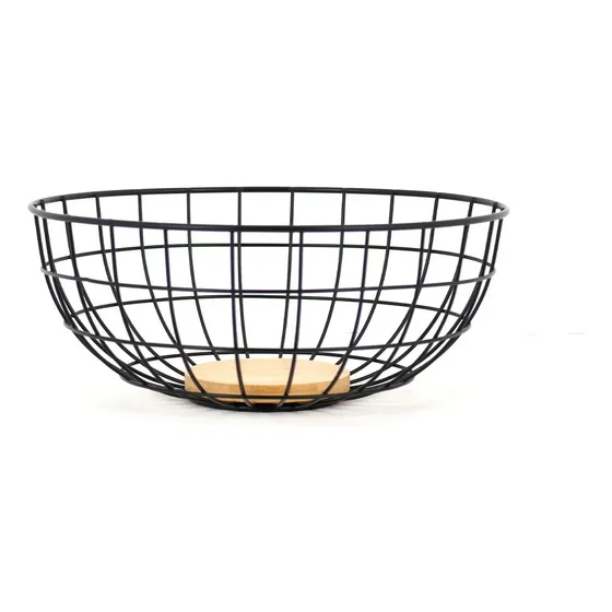 Canasto Cocina Organizador Frutera Verduras Multiuso Imback Color Negro