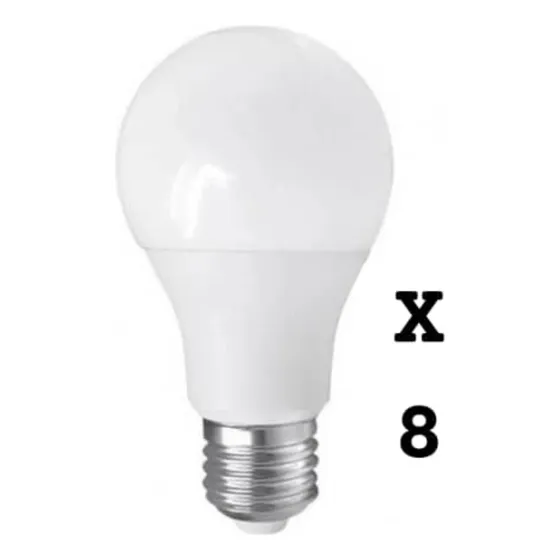 Bombillo Led Ahorrador 12w 110v Rosca E27 Pack X 8 Unid