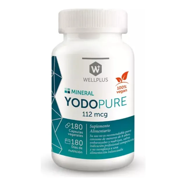 Yodo Pure Wellplus 180 Cápsulas