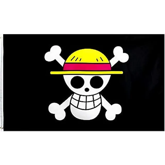 Bandera Pirata De Luffy One Pieces 150 Cm X 90 Cm