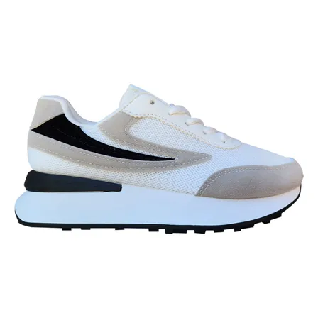 Zapatillas Deportivas De Mujer Con Malla Y Cordon Comodas