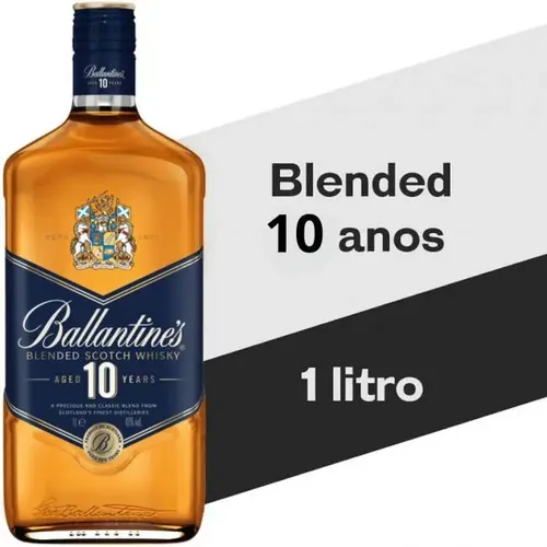 Kit Whisky Bourbon Finish E 3 Copos Shot 750ml Ballantine's