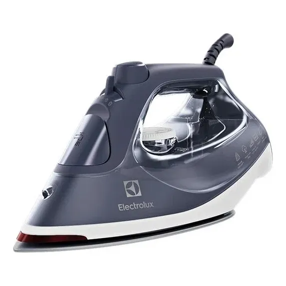 Ferro de Passar Seco e vapor Electrolux Experience Care antiaderente base ceramica vapor vertical extra 2200 W azul marinho ESI60 220v