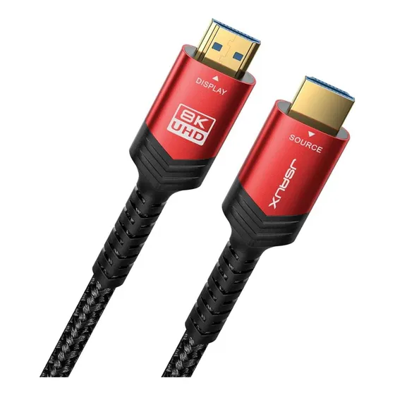 Cable Largo Hdmi Fibra Óptica 8k Óptica Nz De 15 Mts Nylon