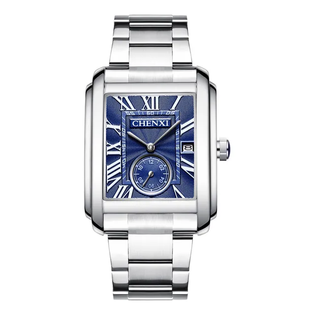 Avaner Hombres Relojes Cuadrados Vintage Cuero Why6a