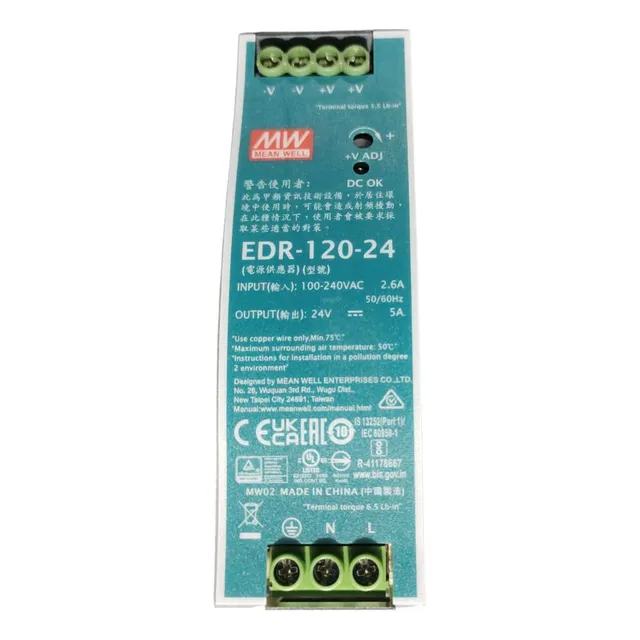 Mean Well Edr-120-24 Fuente Conmutada 120w 90-264vca