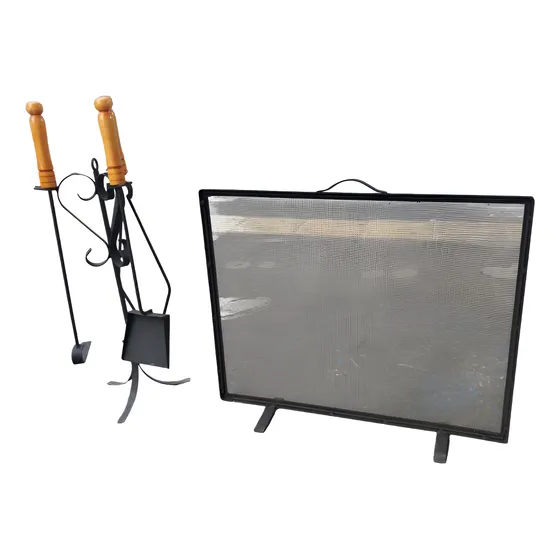 Chispero Para Estufa 75 X 55 Cm + Kit Atizador 3 Piezas