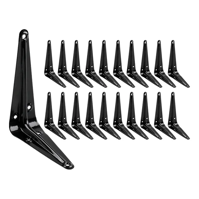 20 Soporte Estante 4 X 3  Flotante Metal Negro Resistente J