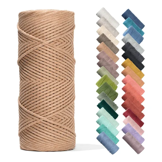 Cuerda De Macramé De Algodón Reciclado 40 M