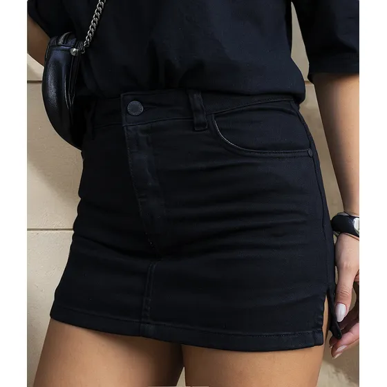 Saia Shorts Color Com Abertura Lateral Revanche - 73064