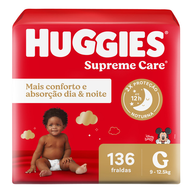 Fralda Huggies Supreme Care G 136 Un Fralda Huggies Supreme Care G 136 Un
