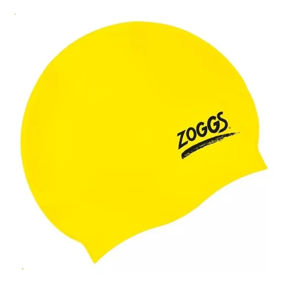 Gorra Natación Zoggs Silicona Cap Lisa Adulto Colores Color Yellow Diseño De La Tela Liso