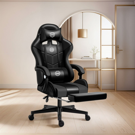 Silla De Oficina Ejecutiva Reclinable Ergonomica Reposapiés Color Negro Silla De Oficina Ejecutiva Reclinable Ergonomica Reposapiés Color Negro