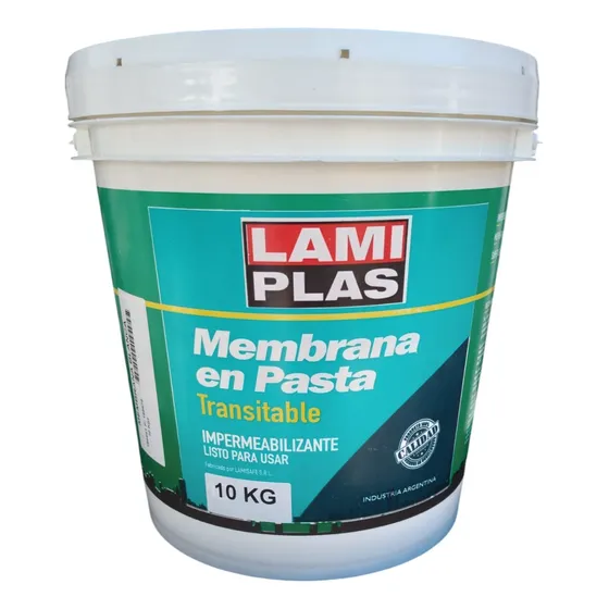 Membrana En Pasta Liquida Techos 10 Kg Lamiplas
