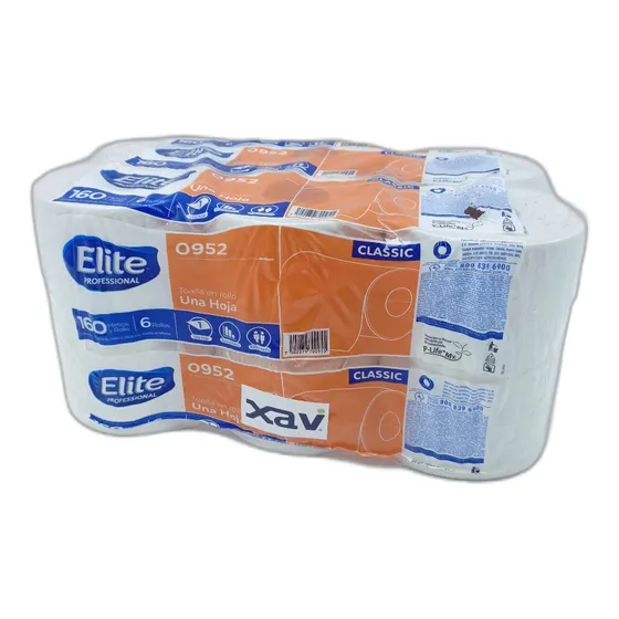 6 Rollo Papel Baño Institucional 160mts I. 8982 Xavi