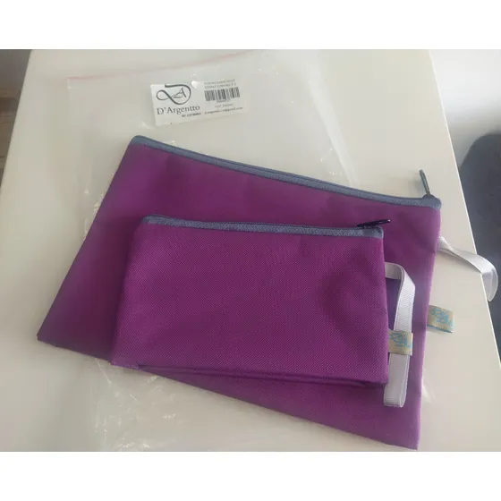 Estuches/sobres Portacosmeticos, Bipiel X2u, Morados, Nuevos