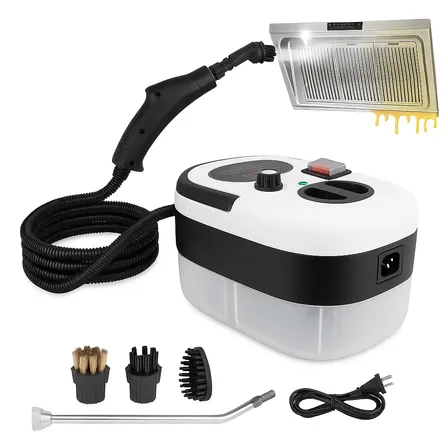 Limpiador Vapor Eoland Maquina Alta Presion Piso Tapiz Alfombra Colchón Temperatura 2500w Limpiadora Hogar Autos Cocina Baños Elimina Grasa Sarro Portátil Boquillas Accesorios Blanco/negro
