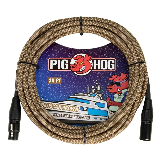 Cable Pig Hog Para Micrófono Xlr De 6.10 Mts Phm20tbr Msi