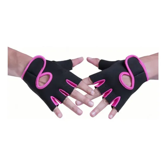 Guantes De Gimnasio Económicos Crossfit Pesas Rosa Chicle Lisa Universal