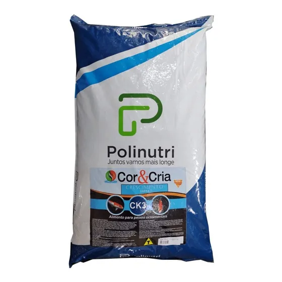 Ração Poli-nutri Ck3 Cor&cria Crescimento Carpa Kinguio 15kg