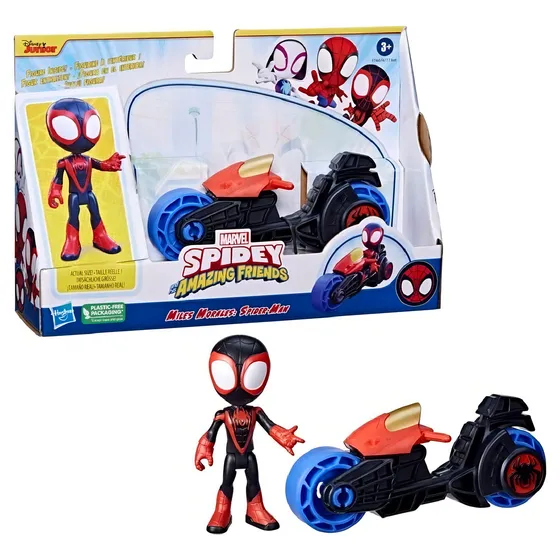 Figura De Acción Miles Morales De Hasbro Disney Junior