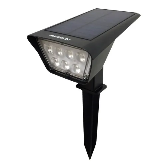 Lampara Estaca Solar Jardin Led Jabalina Exterior Luz
