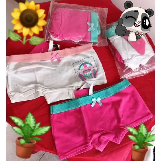 Pantys Para Niñas Modelo Cachetero, Presentación En Pack 2 U