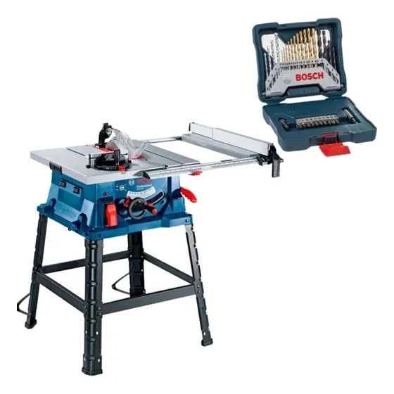 Serra Circular Mesa 10 Pol 1800w Gts 254 Bosch + Kit Bosch
