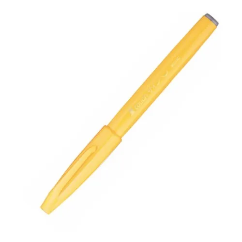 Caneta Pentel Brush Sign Pen Touch - Amarelo