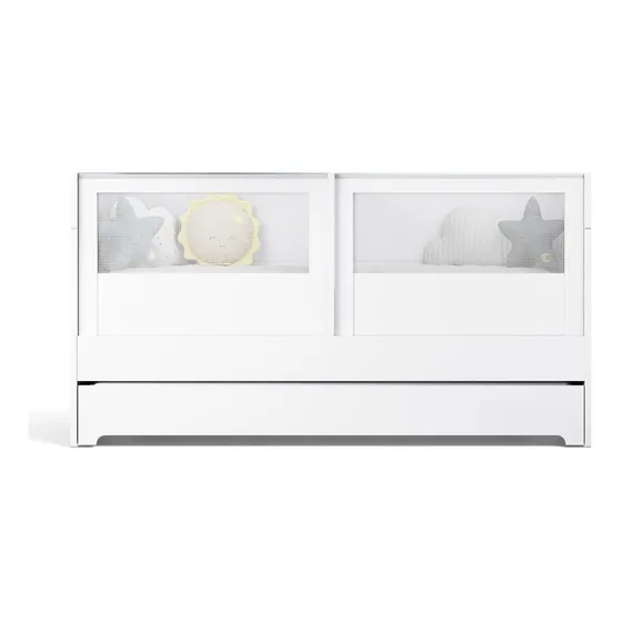 Berço Cama 2 Em 1 Duplo Para Gêmeos Linha Sol E Mar Divicar