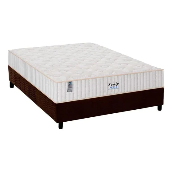 Cama Box Casal: Colchão Molas Ensacadas Plumatex Masterpock