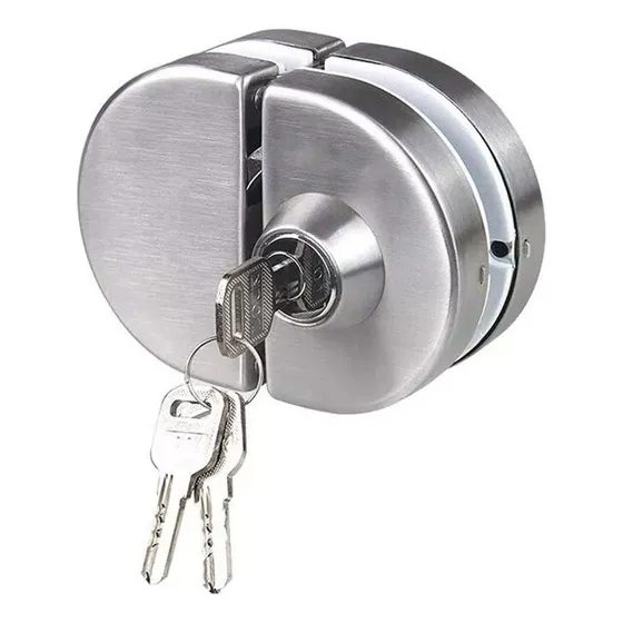 Cerradura Gadnic Cerrojo Puerta Vidrio Blindex Acero Inoxidable