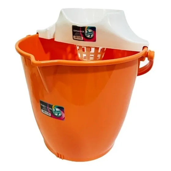Tobo / Balde Plastico 12lts Con Exprimidor  De Mopa Lampazo